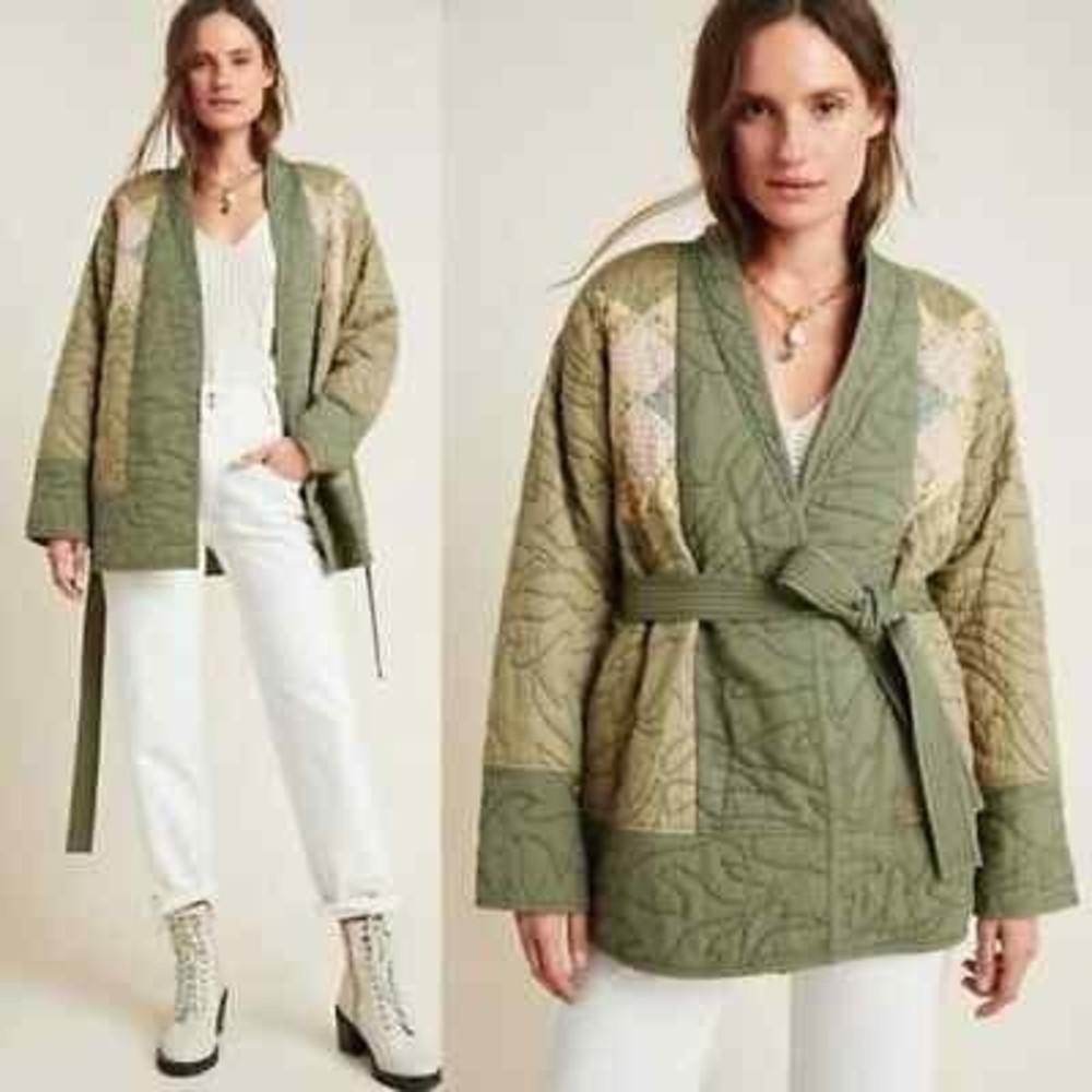 Anthropologie Quilted Kimono Jacket